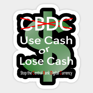 Use cash and fight the CBDC Sticker